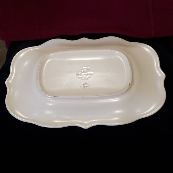 Lovely Vintage Pfaltzgraff Pearlesque Serving Tray "Welcome To Our Home" - Picture 4 of 10